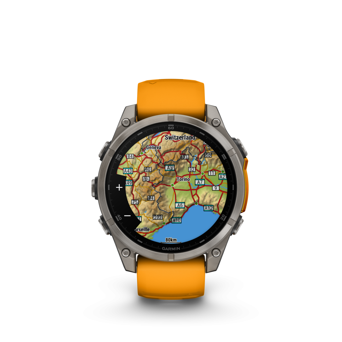 Garmin fēnix® 8 Amoled Titanium - Sapphire Smart Watch | 47 mm | Titanium - Spark Orange