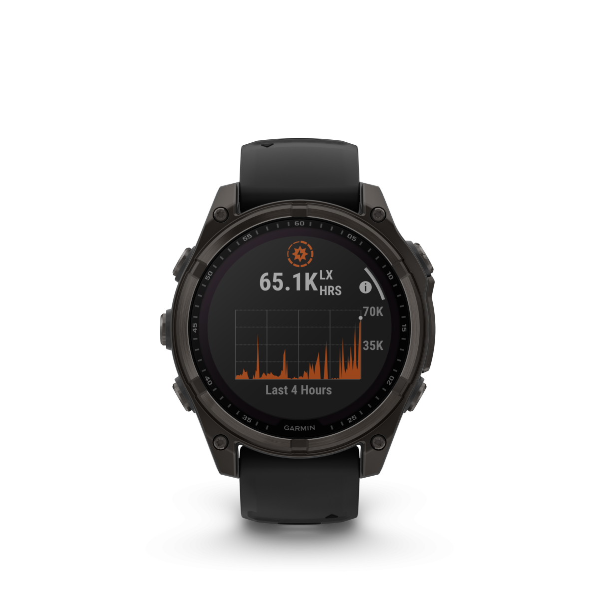 Garmin fēnix® 8 Solar Titanium - Sapphire Smart Watch | 47 mm | Carbon Gray - Black