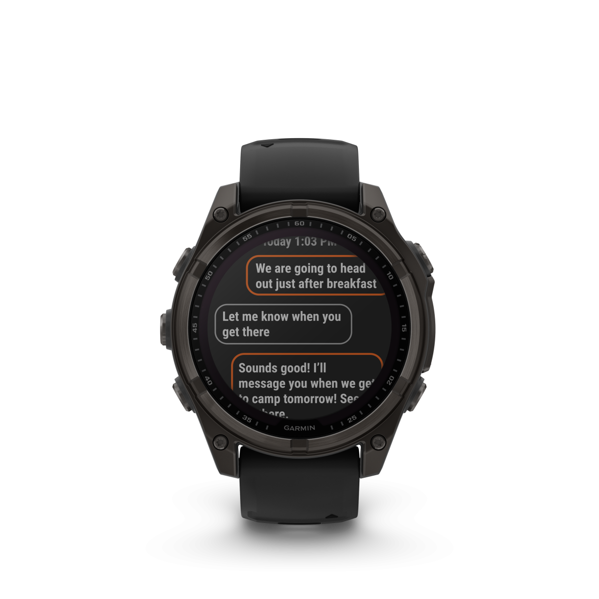 Garmin fēnix® 8 Solar Titanium - Sapphire Smart Watch | 47 mm | Carbon Gray - Black