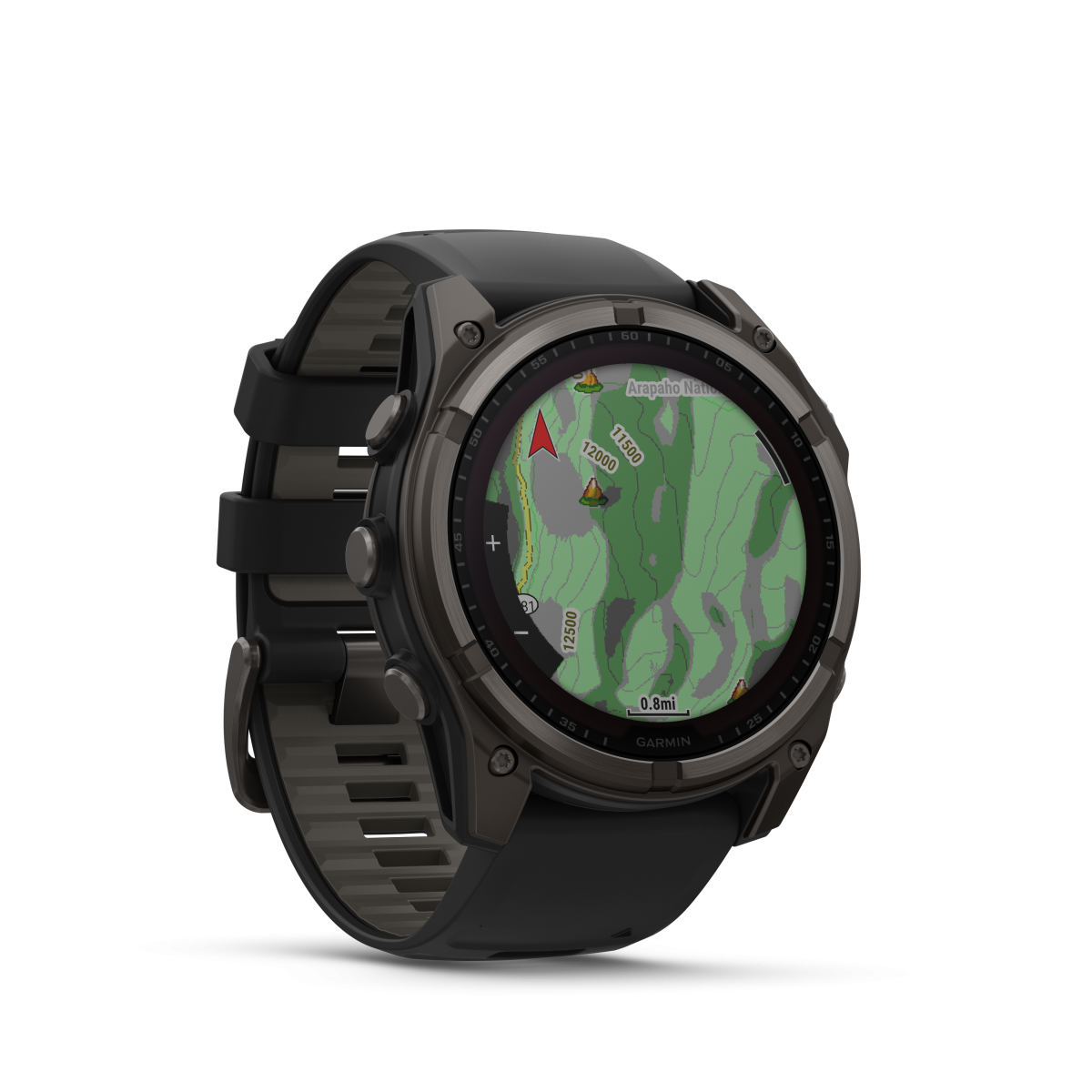 Garmin fēnix® 8 Solar Titanium - Sapphire išmanusis laikrodis | 51 mm | Carbon Gray - Black