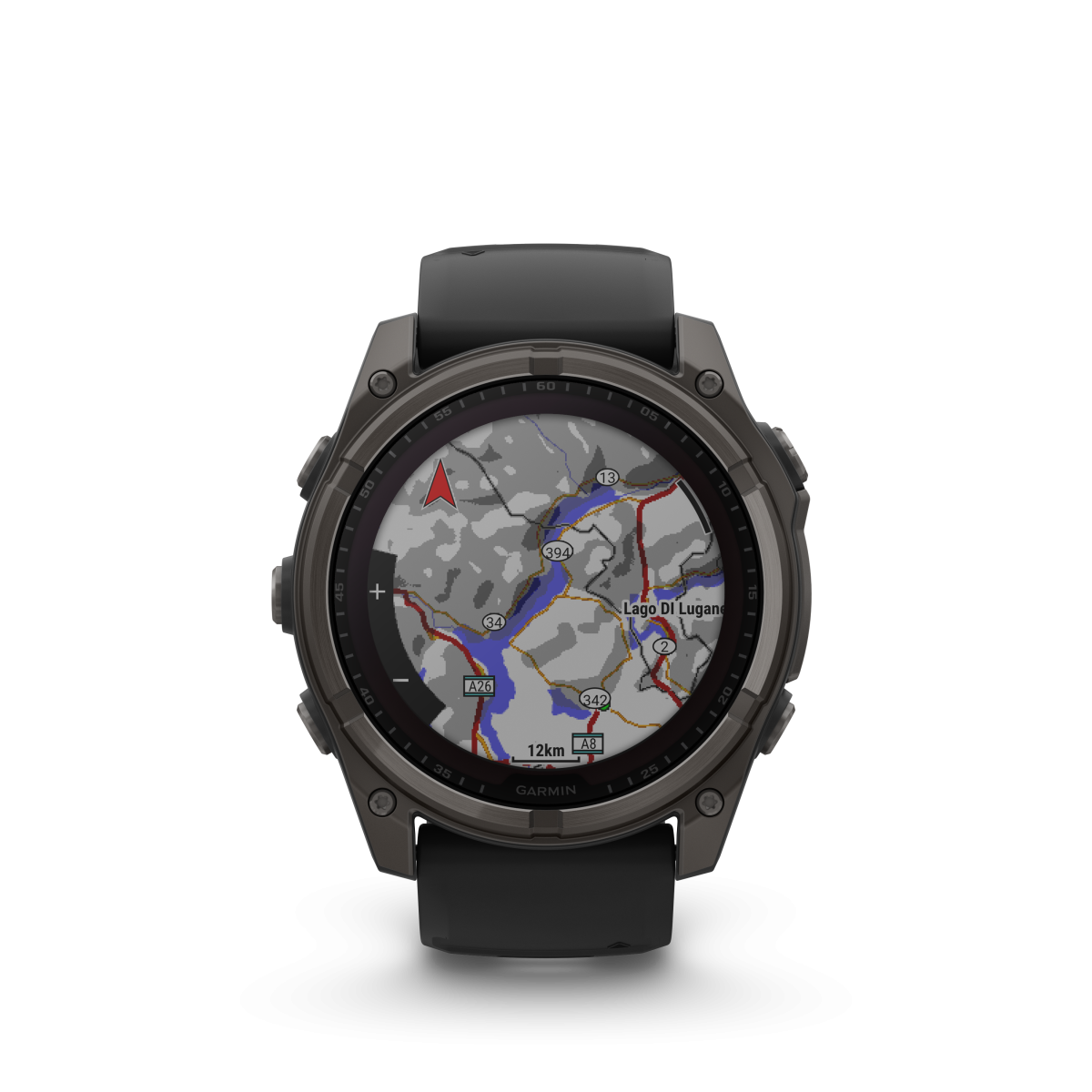 Garmin fēnix® 8 Solar Titanium - Sapphire išmanusis laikrodis | 51 mm | Carbon Gray - Black