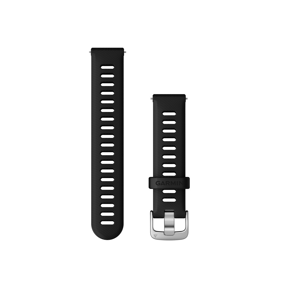Garmin Quick Release 18 silikoninė laikrodžio apyrankė | Black - Silver Garmin Quick Release 18 silikoninė laikrodžio apyrankė | Black - Silver
