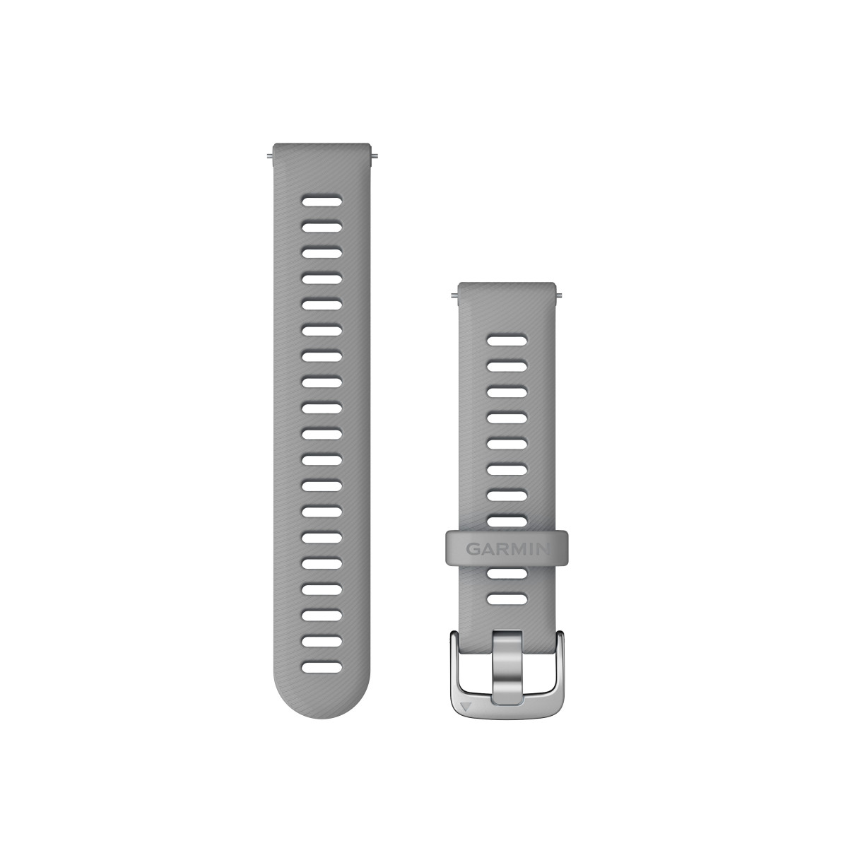 Garmin Quick Release 18 silikoninė laikrodžio apyrankė | Powder Grey - Silver Garmin Quick Release 18 silikoninė laikrodžio apyrankė | Powder Grey - Silver