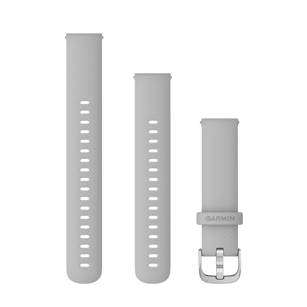 Garmin Quick Release 18 silikoninė laikrodžio apyrankė | Mist Grey - Silver Garmin Quick Release 18 silikoninė laikrodžio apyrankė | Mist Grey - Silver
