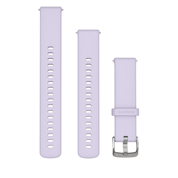 Garmin Quick Release 18 Silicone Watch Band | Periwinkle - Silver Garmin Quick Release 18 Silicone Watch Band | Periwinkle - Silver