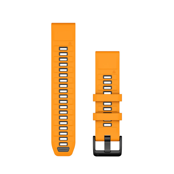 Garmin QuickFit® 22 silikoninė laikrodžio apyrankė | Spark Orange - Graphite
