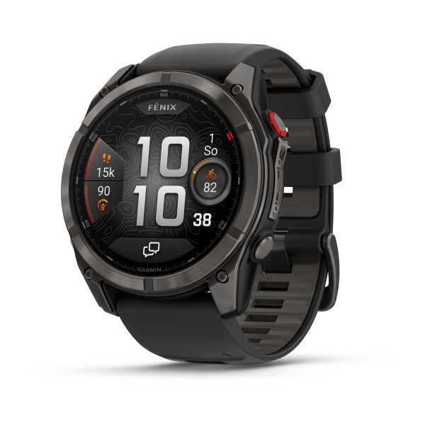 Garmin fēnix® 8 Pro Amoled - Sapphire išmanusis laikrodis | 51 mm |  Carbon Grey DLC Titanium - Black
