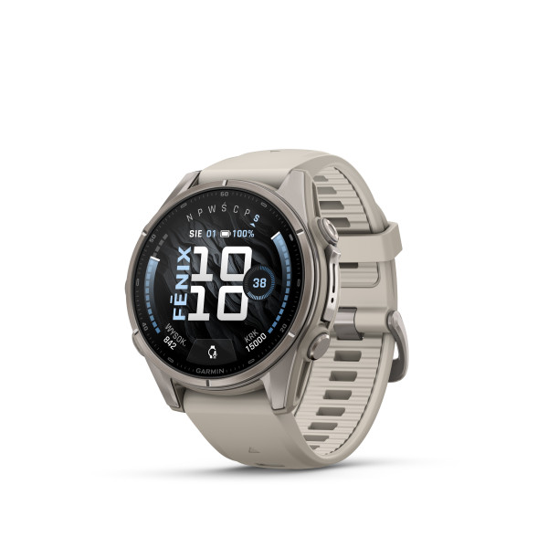 Garmin fēnix® 9 Titanium išmanusis laikrodis | 43 mm | Fog Grey