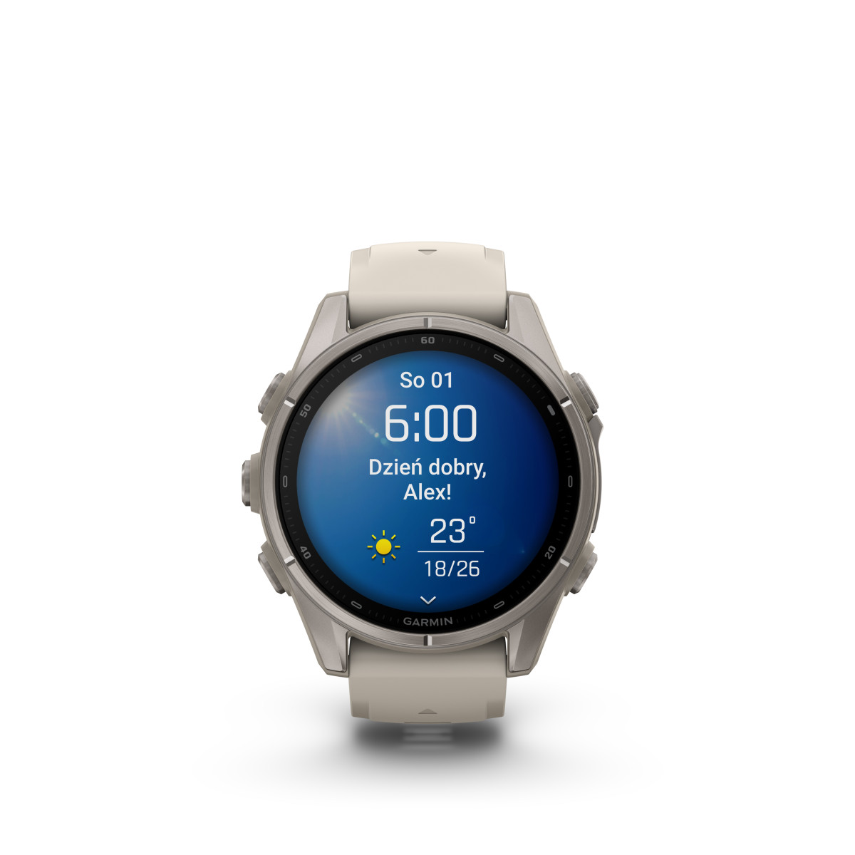 Garmin fēnix® 9 Titanium išmanusis laikrodis | 43 mm | Fog Grey