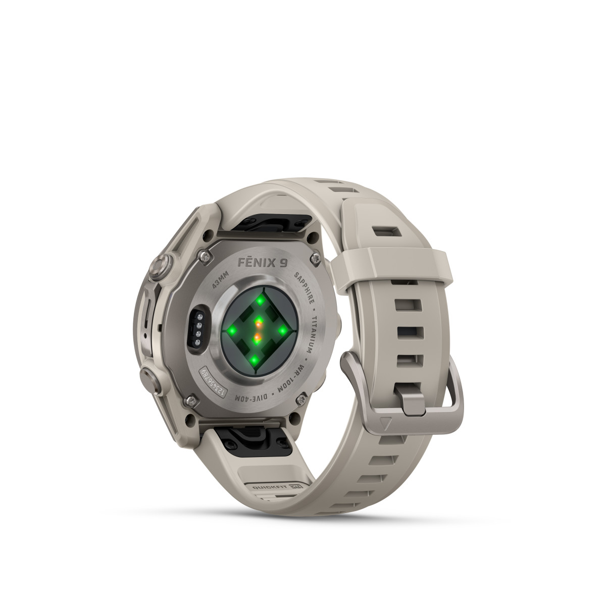 Garmin fēnix® 9 Titanium išmanusis laikrodis | 43 mm | Fog Grey