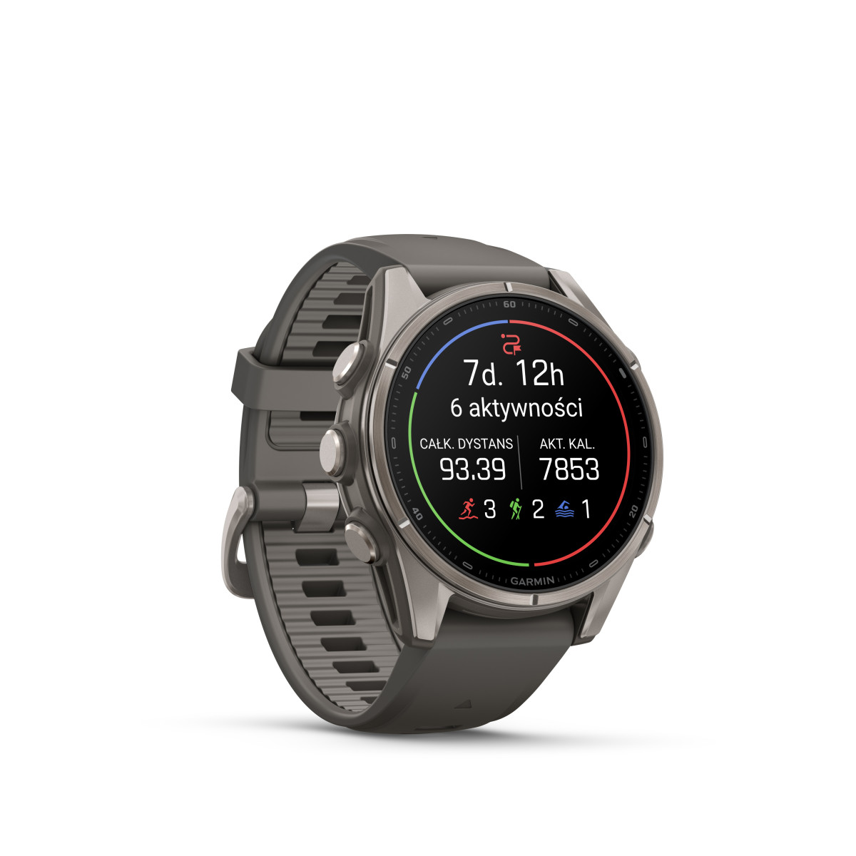 Garmin Garmin fēnix® 9 Titanium išmanusis laikrodis | 43 mm | Pebble Grey