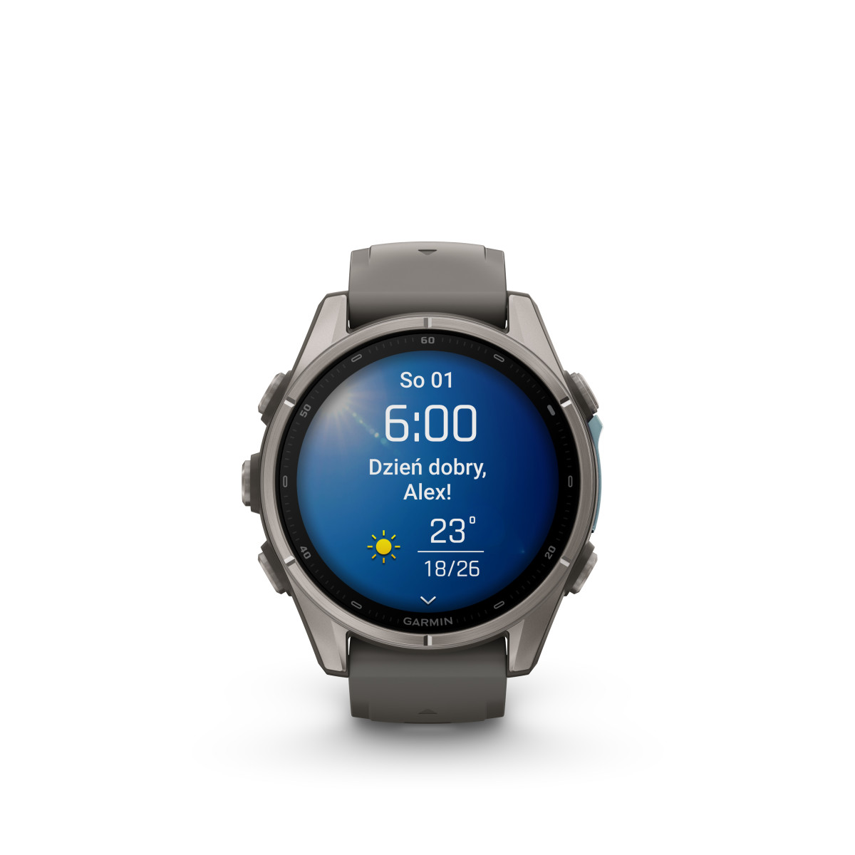 Garmin Garmin fēnix® 9 Titanium išmanusis laikrodis | 43 mm | Pebble Grey