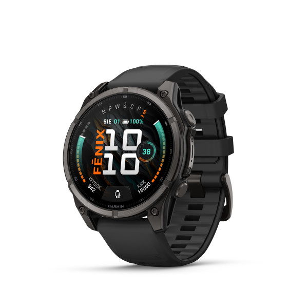 Garmin Garmin fēnix® 9 Carbon DLC Titanium išmanusis laikrodis | 47 mm | Carbon Grey - Black Garmin Garmin fēnix® 9 Carbon DLC Titanium išmanusis laikrodis | 47 mm | Carbon Grey - Black