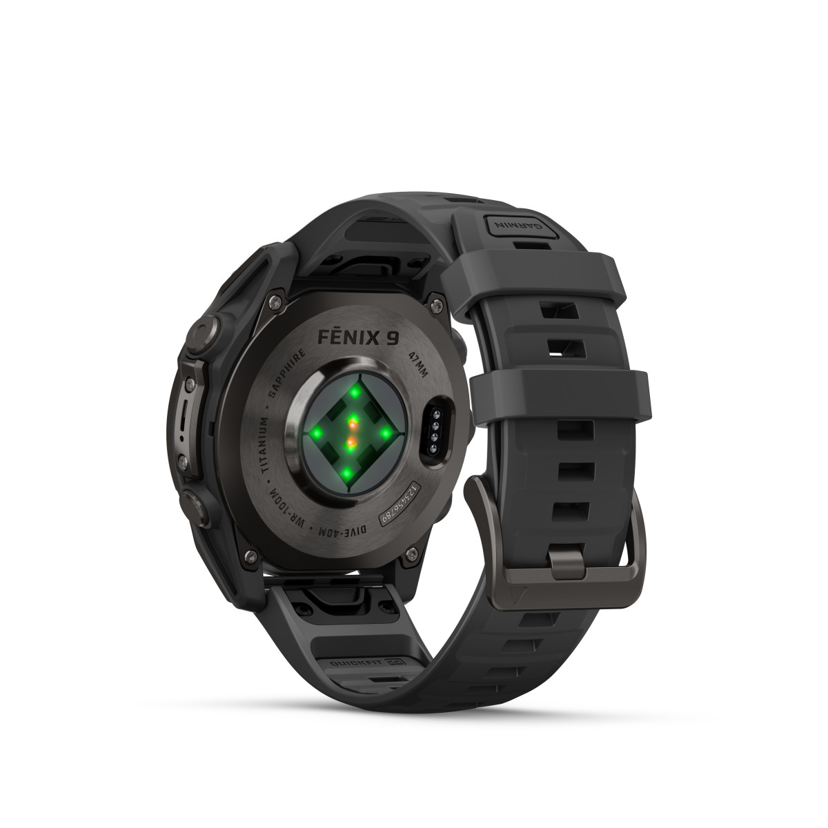 Garmin Garmin fēnix® 9 Carbon DLC Titanium išmanusis laikrodis | 47 mm | Carbon Grey - Black