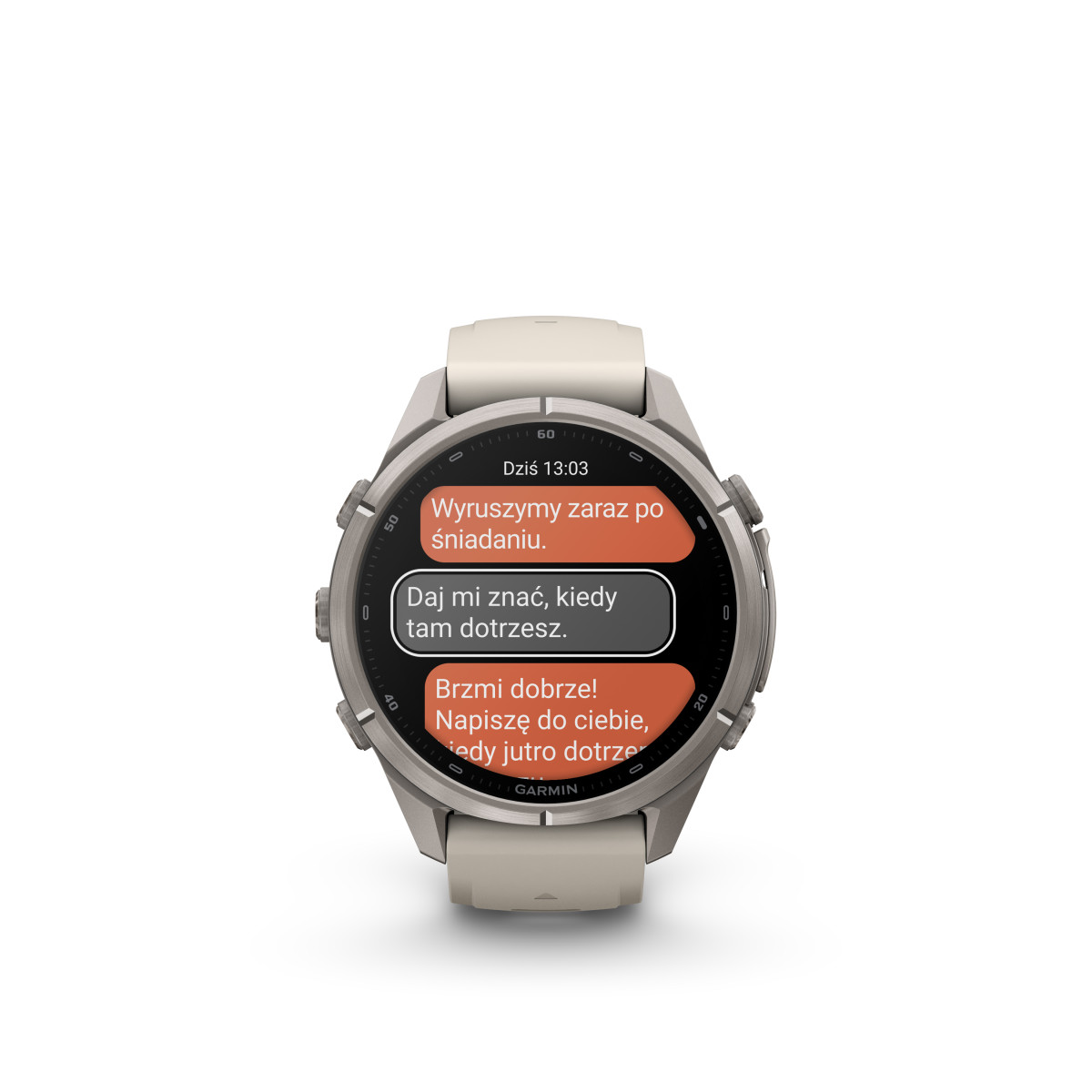 Garmin Garmin fēnix® 9 Pro inReach Titanium išmanusis laikrodis | 43 mm | Fog Grey - Dark Sandstone