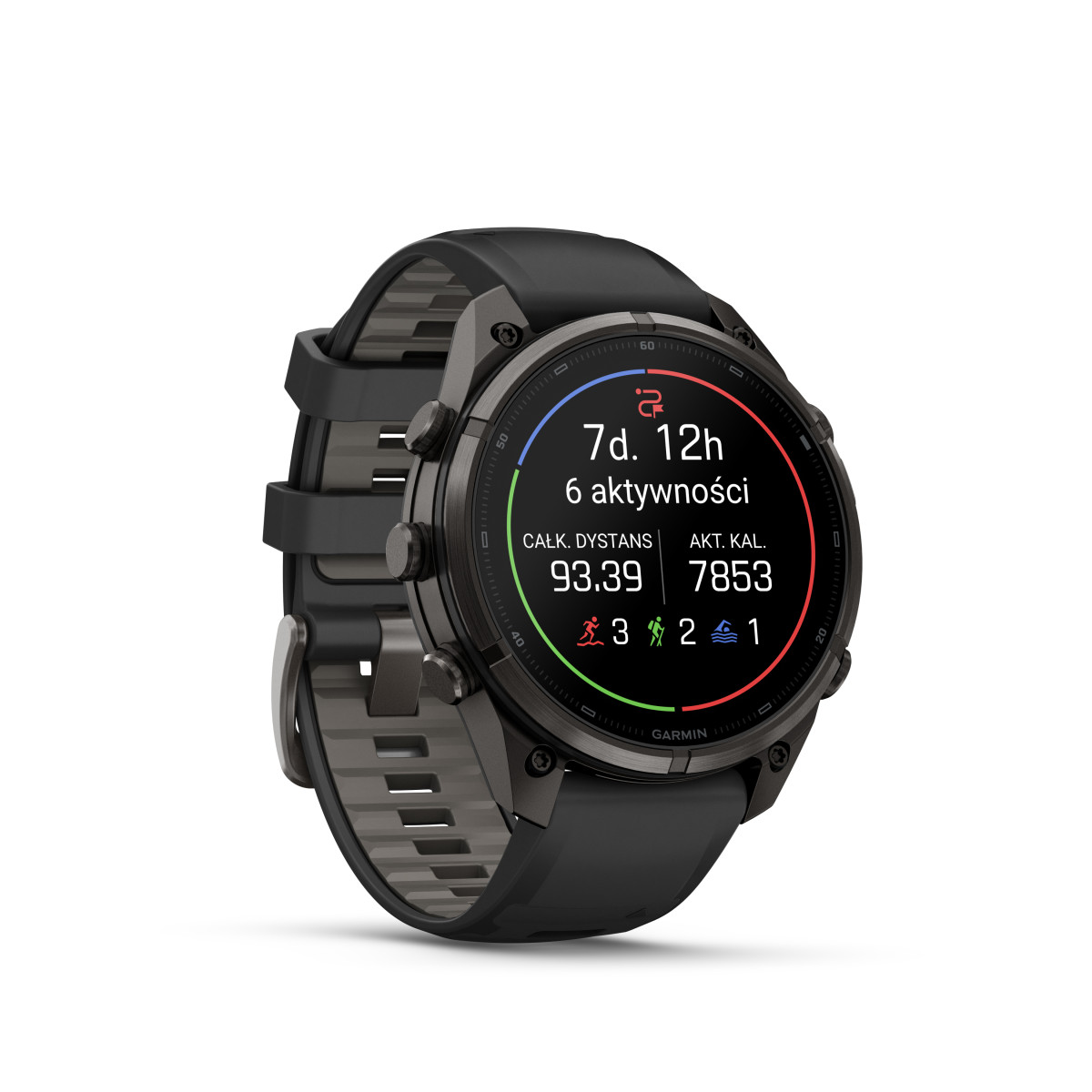 Garmin Garmin fēnix® 9 Pro inReach DLC Titanium išmanusis laikrodis | 47 mm | Carbon Gray - Black Pebble Grey