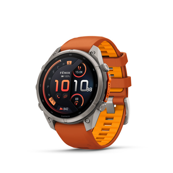 Garmin Garmin fēnix® 9 Pro inReach Titanium išmanusis laikrodis | 47 mm | Autumn Orange - Spark Orange Garmin Garmin fēnix® 9 Pro inReach Titanium išmanusis laikrodis | 47 mm | Autumn Orange - Spark Orange