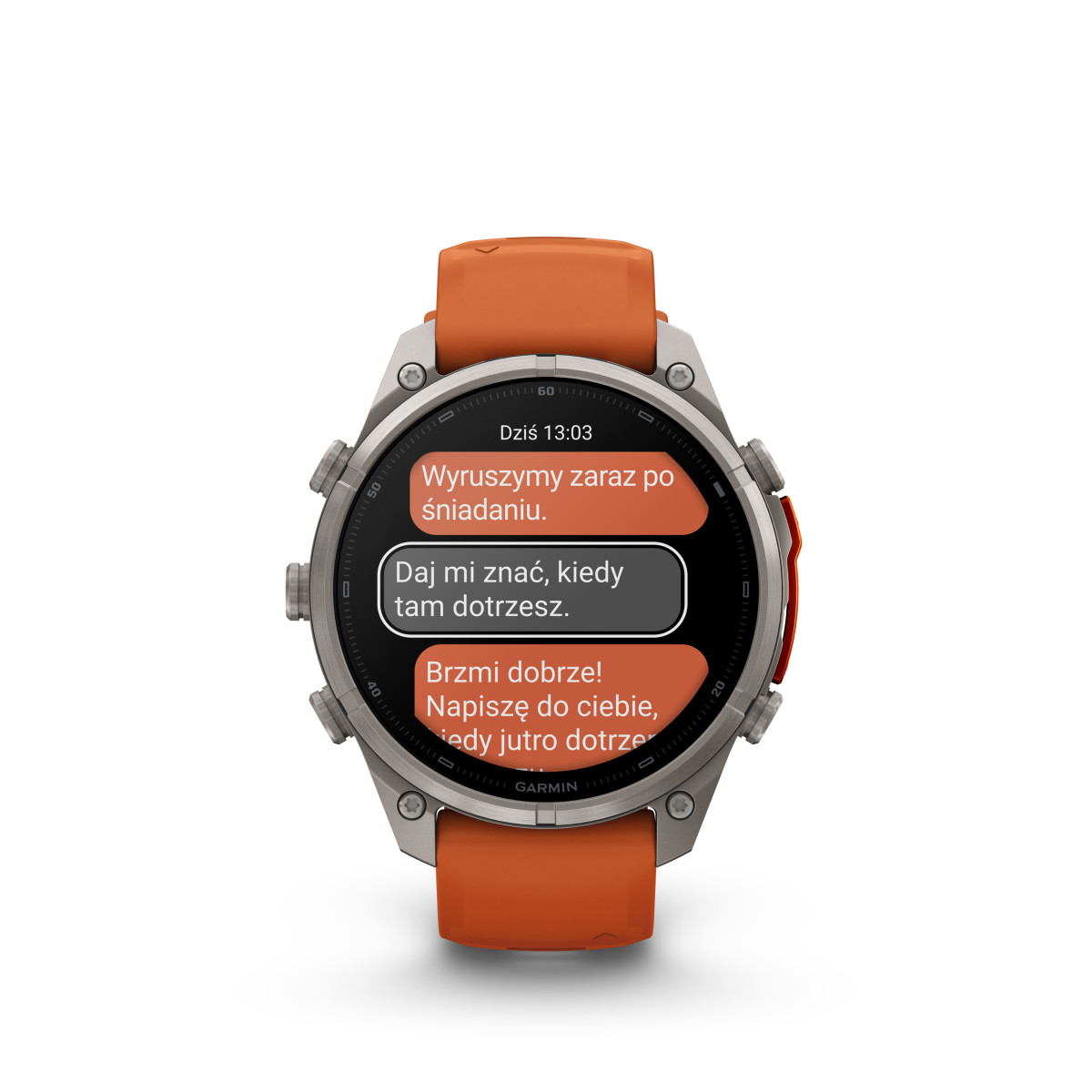 Garmin Garmin fēnix® 9 Pro inReach Titanium išmanusis laikrodis | 47 mm | Autumn Orange - Spark Orange