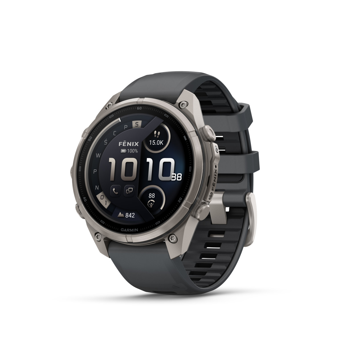 Garmin Garmin fēnix® 9 Pro inReach Titanium išmanusis laikrodis | 47 mm | Graphite - Black