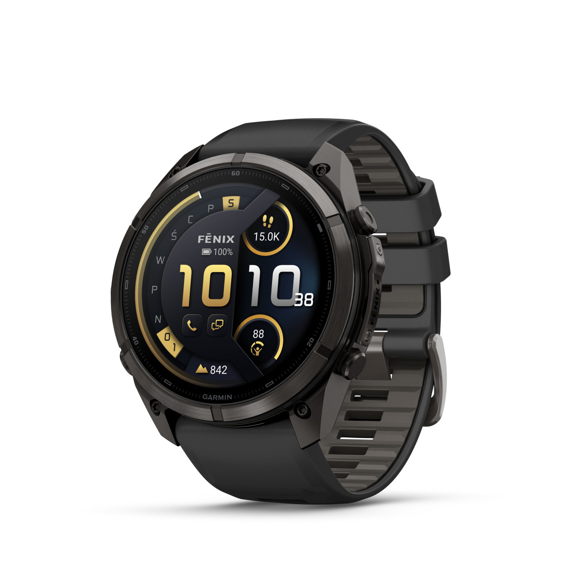 Garmin Garmin fēnix® 9 Pro inReach DLC Titanium išmanusis laikrodis | 51 mm | Carbon Gray - Black Pebble Grey