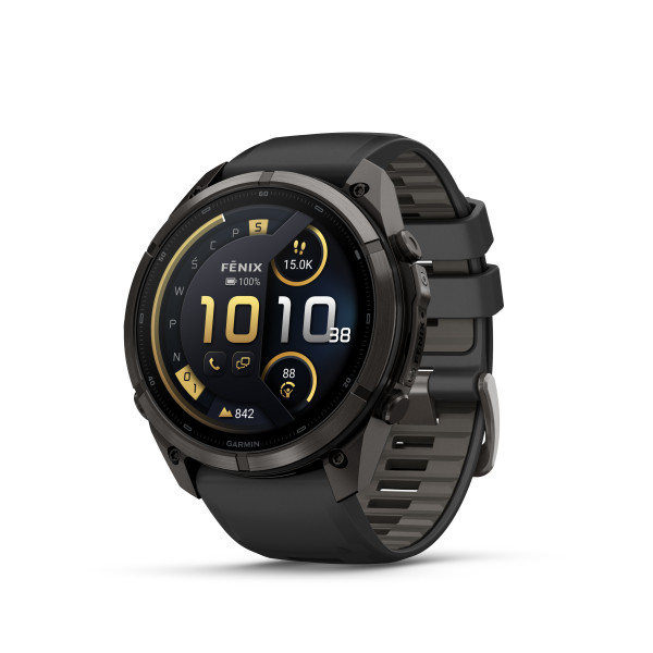 Garmin Garmin fēnix® 9 Pro inReach DLC Titanium išmanusis laikrodis | 51 mm | Carbon Gray - Black Pebble Grey Garmin Garmin fēnix® 9 Pro inReach DLC Titanium išmanusis laikrodis | 51 mm | Carbon Gray - Black Pebble Grey