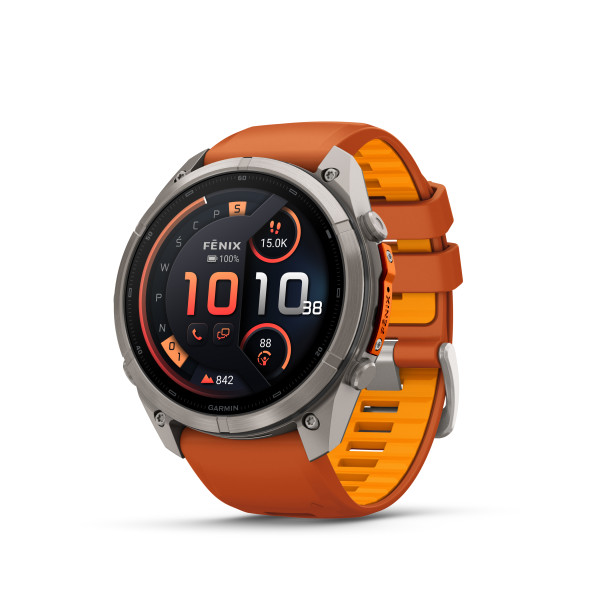 Garmin Garmin fēnix® 9 Pro inReach Titanium išmanusis laikrodis | 51 mm | Autumn Orange - Spark Orange Garmin Garmin fēnix® 9 Pro inReach Titanium išmanusis laikrodis | 51 mm | Autumn Orange - Spark Orange