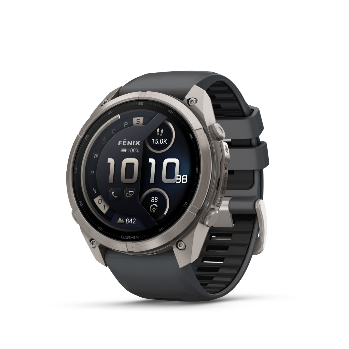 Garmin Garmin fēnix® 9 Pro inReach Titanium išmanusis laikrodis | 51 mm | Graphite - Black