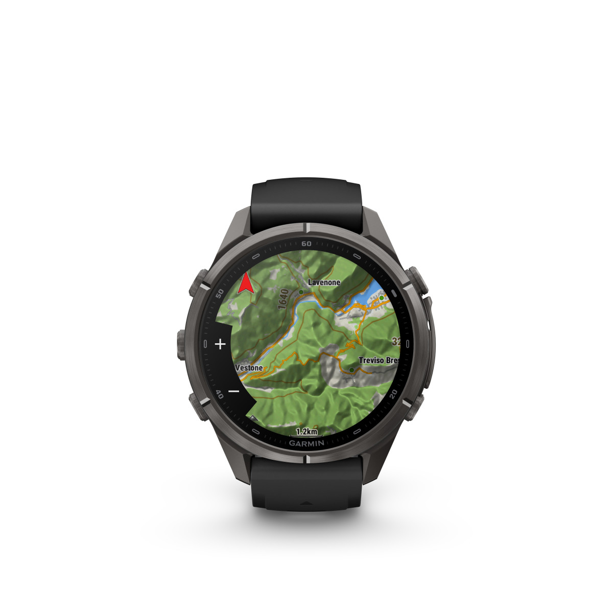 Garmin Garmin fēnix® 9 Pro inReach DLC Titanium išmanusis laikrodis | 43 mm | Carbon Gray - Black Pebble Grey