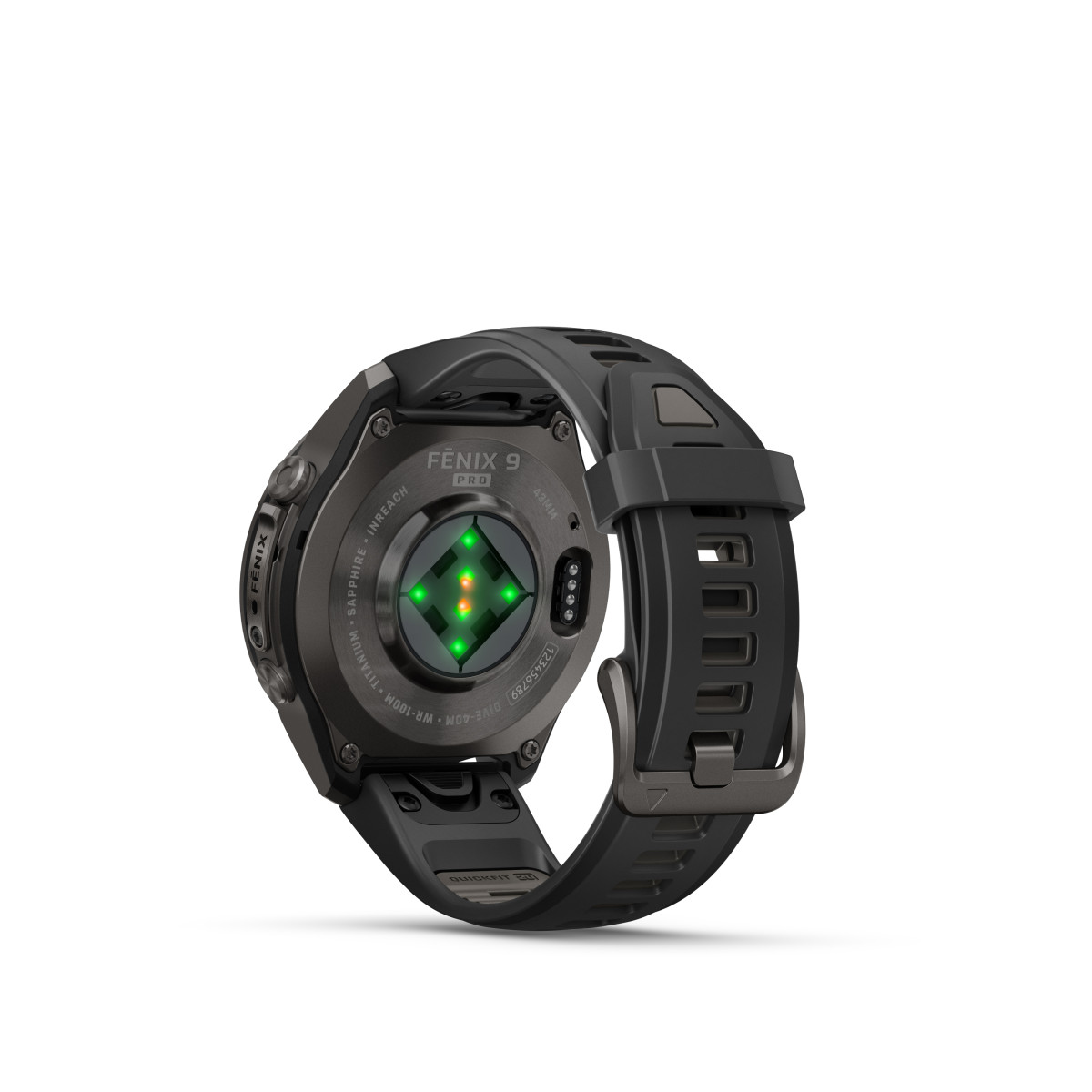 Garmin Garmin fēnix® 9 Pro inReach DLC Titanium išmanusis laikrodis | 43 mm | Carbon Gray - Black Pebble Grey