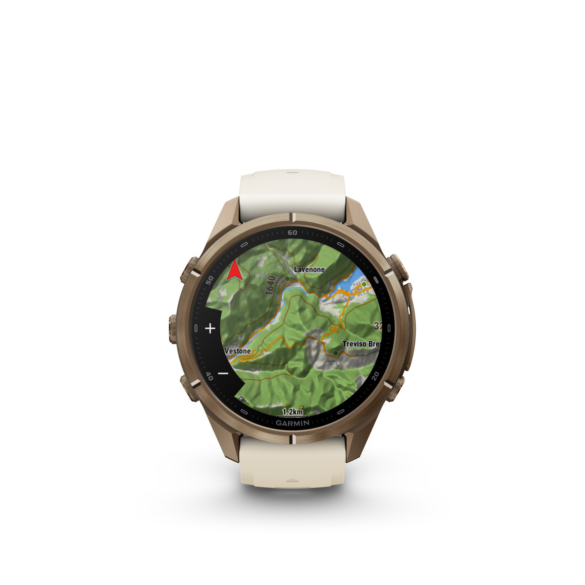 Garmin Garmin fēnix® 9 Pro inReach Gold Titanium išmanusis laikrodis | 43 mm | Cream - French Grey