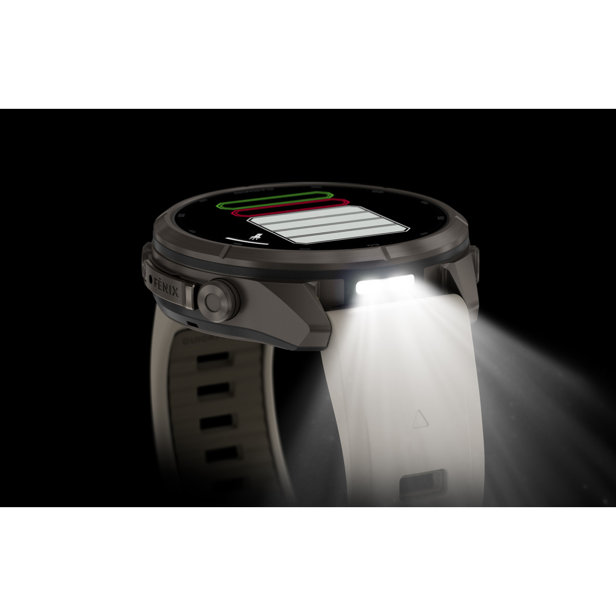 Garmin Garmin fēnix® 9 Pro inReach Titanium išmanusis laikrodis | 43 mm | Fog Grey - Dark Sandstone