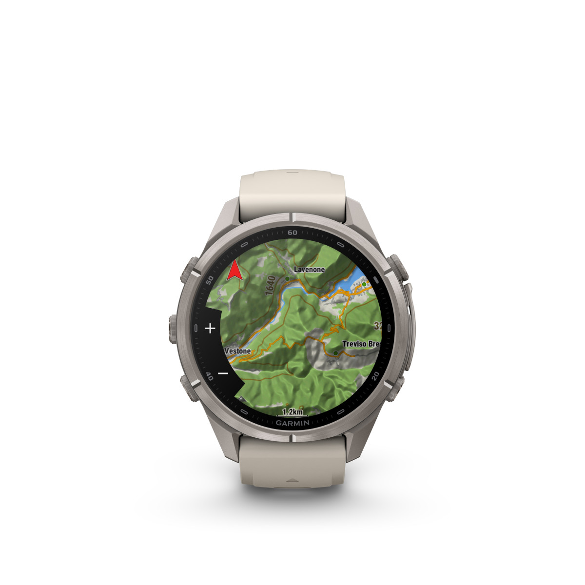 Garmin Garmin fēnix® 9 Pro inReach Titanium išmanusis laikrodis | 43 mm | Fog Grey - Dark Sandstone