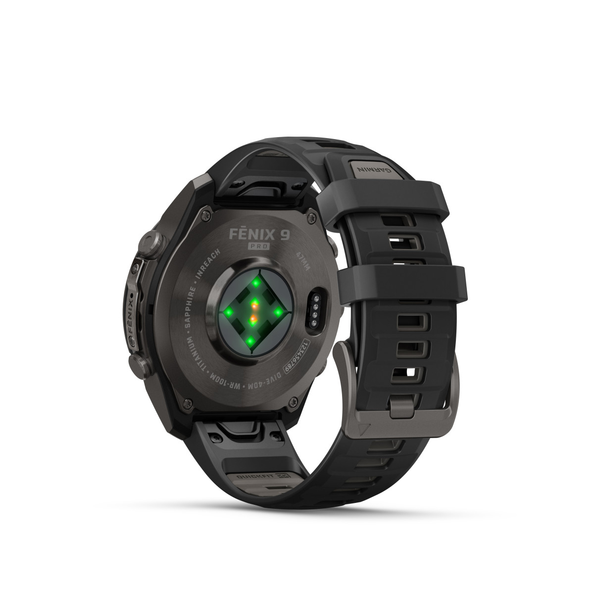 Garmin Garmin fēnix® 9 Pro inReach DLC Titanium išmanusis laikrodis | 47 mm | Carbon Gray - Black Pebble Grey