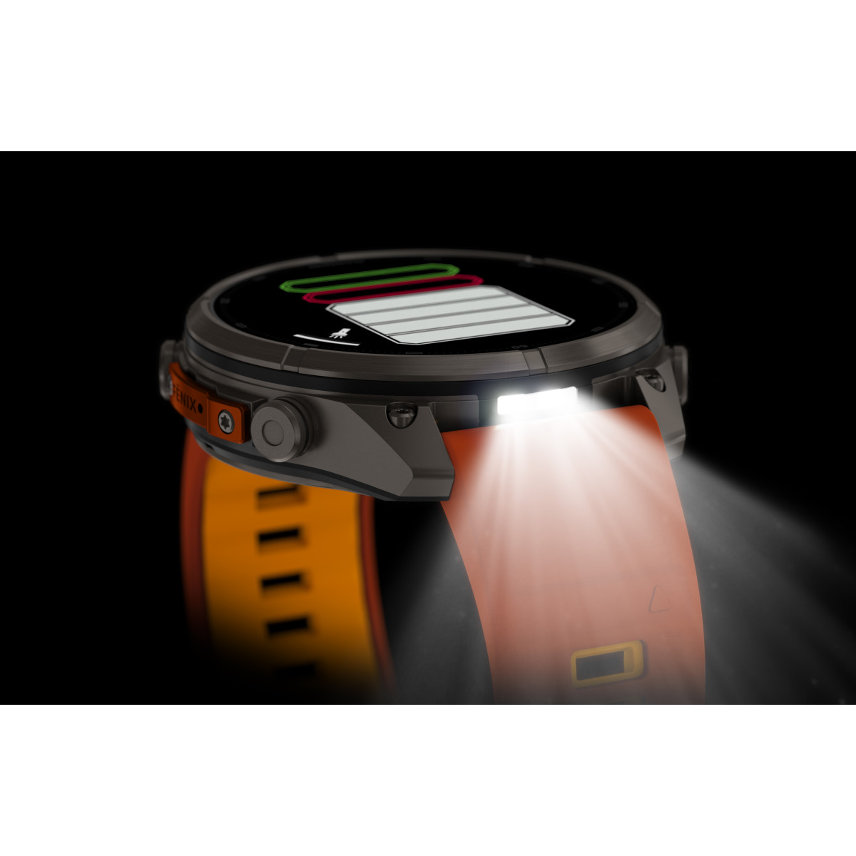 Garmin Garmin fēnix® 9 Pro inReach Titanium išmanusis laikrodis | 47 mm | Autumn Orange - Spark Orange