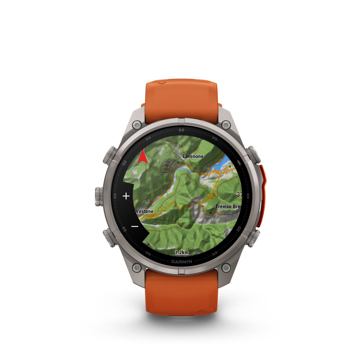 Garmin Garmin fēnix® 9 Pro inReach Titanium išmanusis laikrodis | 47 mm | Autumn Orange - Spark Orange