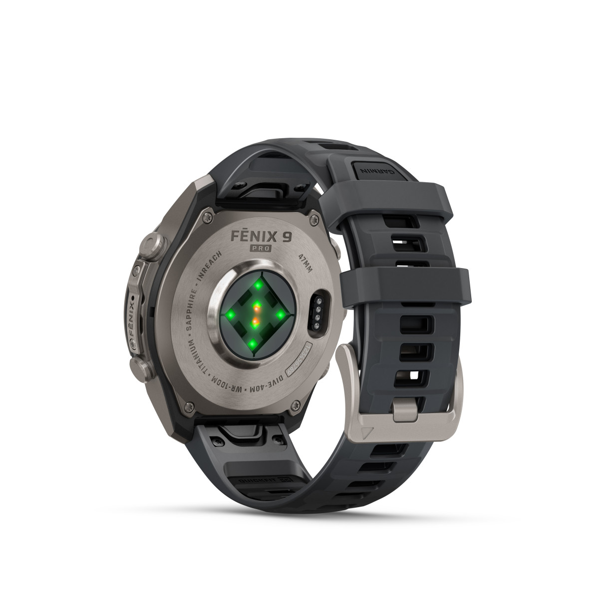 Garmin Garmin fēnix® 9 Pro inReach Titanium išmanusis laikrodis | 47 mm | Graphite - Black