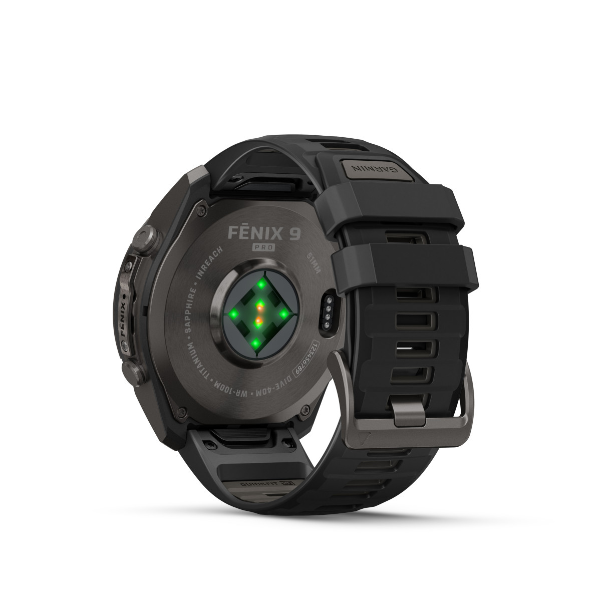 Garmin Garmin fēnix® 9 Pro inReach DLC Titanium išmanusis laikrodis | 51 mm | Carbon Gray - Black Pebble Grey