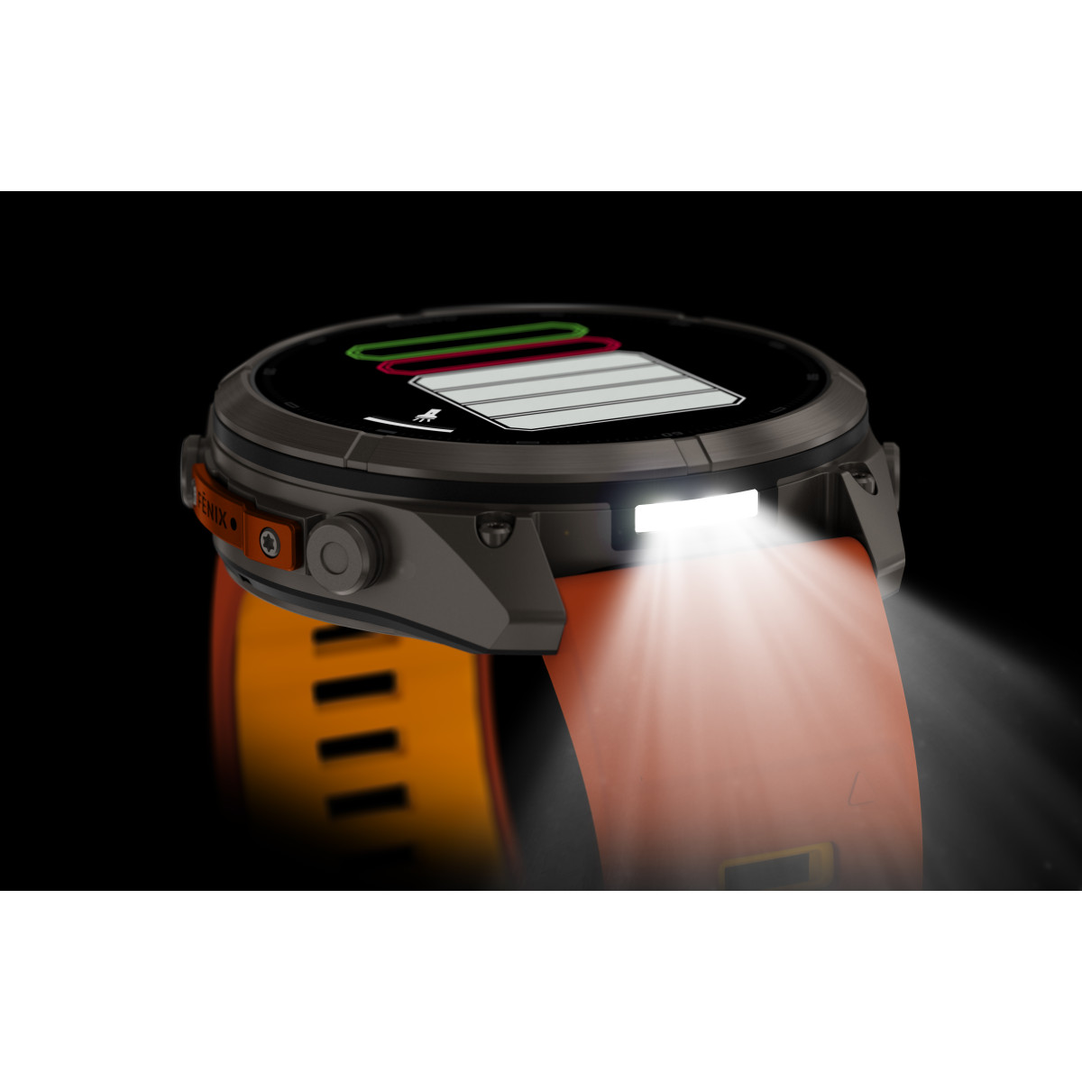 Garmin Garmin fēnix® 9 Pro inReach Titanium išmanusis laikrodis | 51 mm | Autumn Orange - Spark Orange
