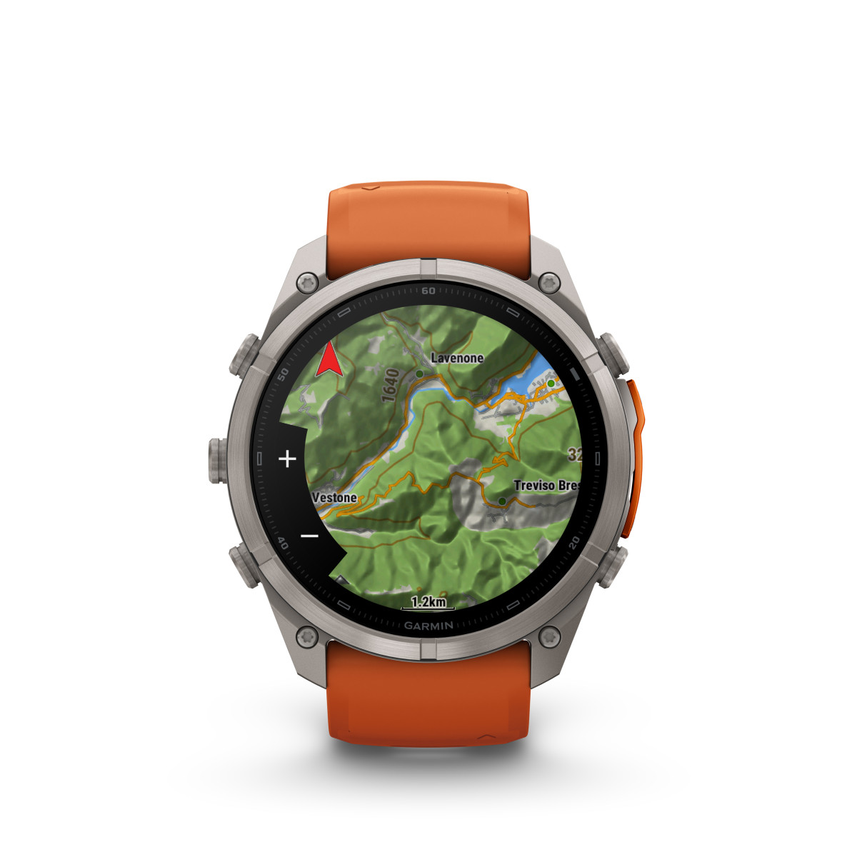 Garmin Garmin fēnix® 9 Pro inReach Titanium išmanusis laikrodis | 51 mm | Autumn Orange - Spark Orange