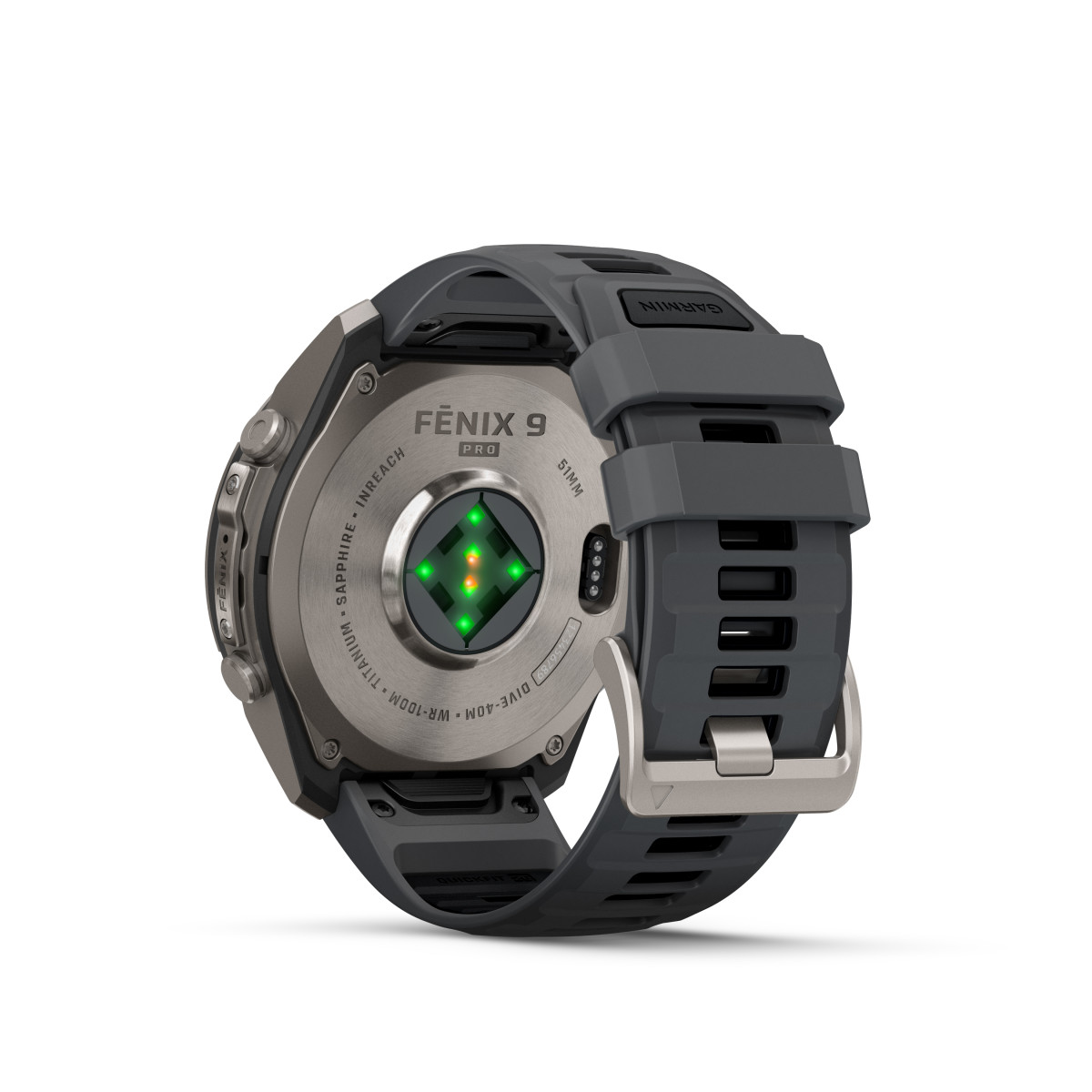 Garmin Garmin fēnix® 9 Pro inReach Titanium išmanusis laikrodis | 51 mm | Graphite - Black