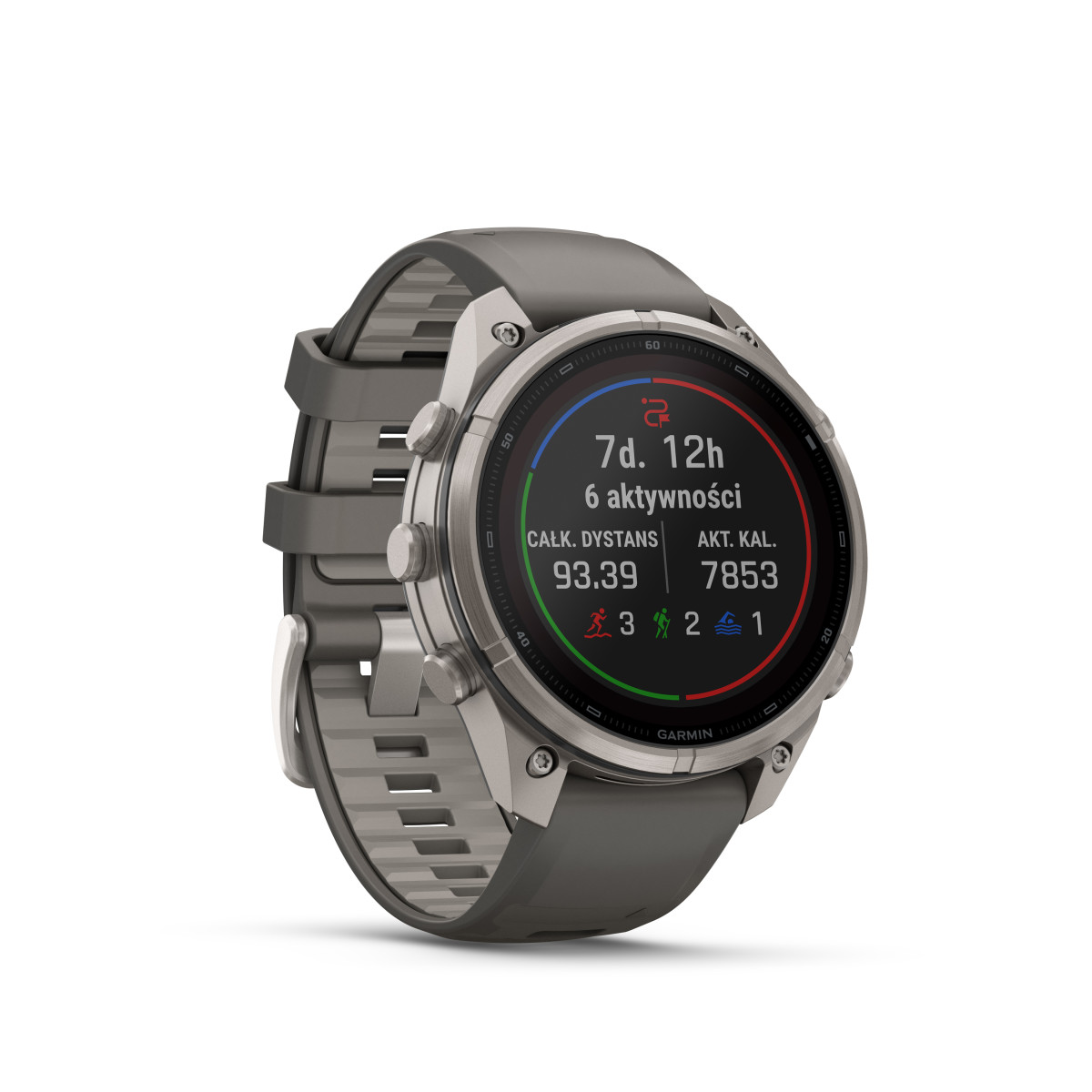 Garmin Garmin fēnix® 9 Pro inReach Titanium išmanusis laikrodis | Solar | 47 mm |  Pebble Grey