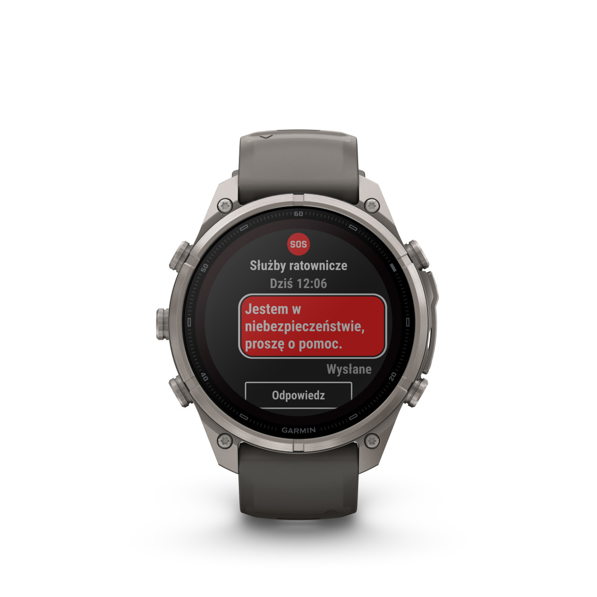 Garmin Garmin fēnix® 9 Pro inReach Titanium išmanusis laikrodis | Solar | 47 mm |  Pebble Grey
