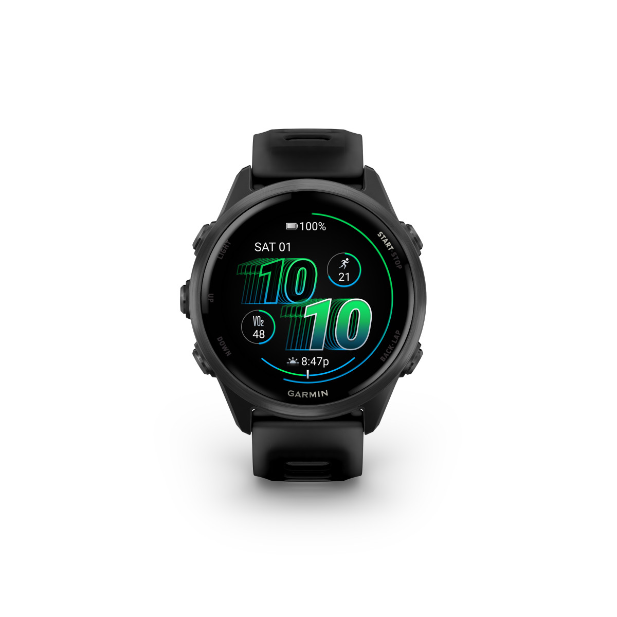Garmin Forerunner® 570 Smart Watch | 42 mm | Slate Grey Aluminium - Black