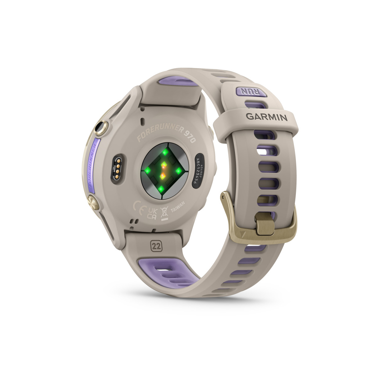 Garmin Forerunner® 970 išmanusis laikrodis | Gold Titanium - French Gray - Indigo