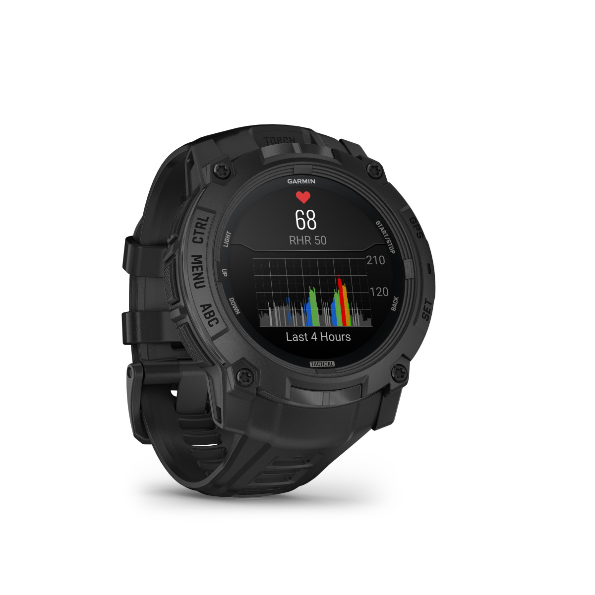 Garmin Instinct® 3 Amoled Tactical Edition išmanusis lakrodis | 50 mm | Black