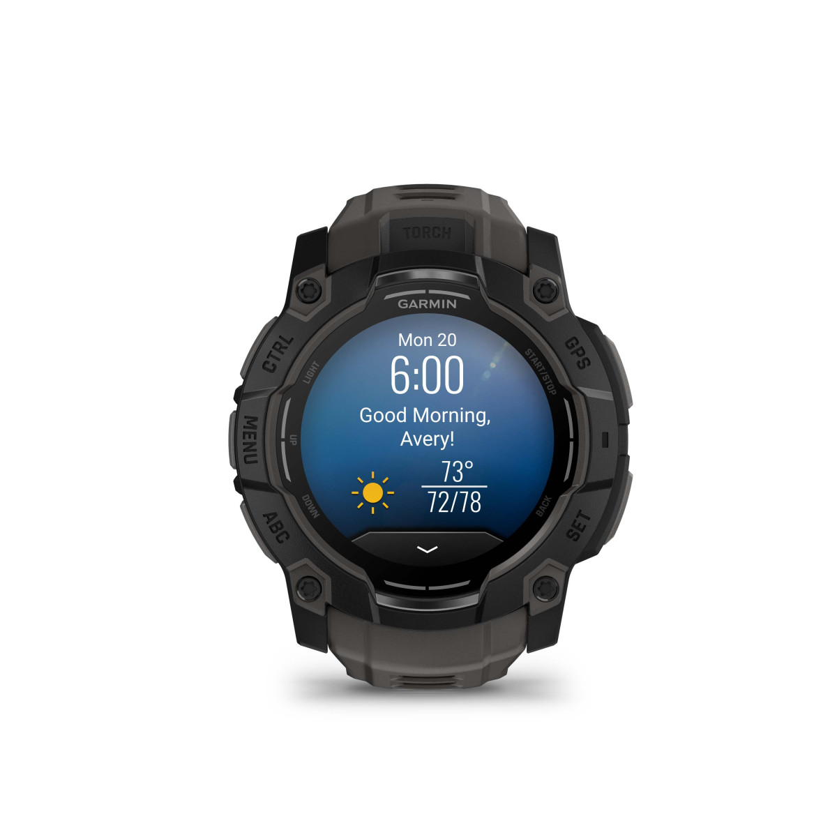 Garmin Instinct® 3 Amoled išmanusis lakrodis | 50 mm | Black - Charcoal