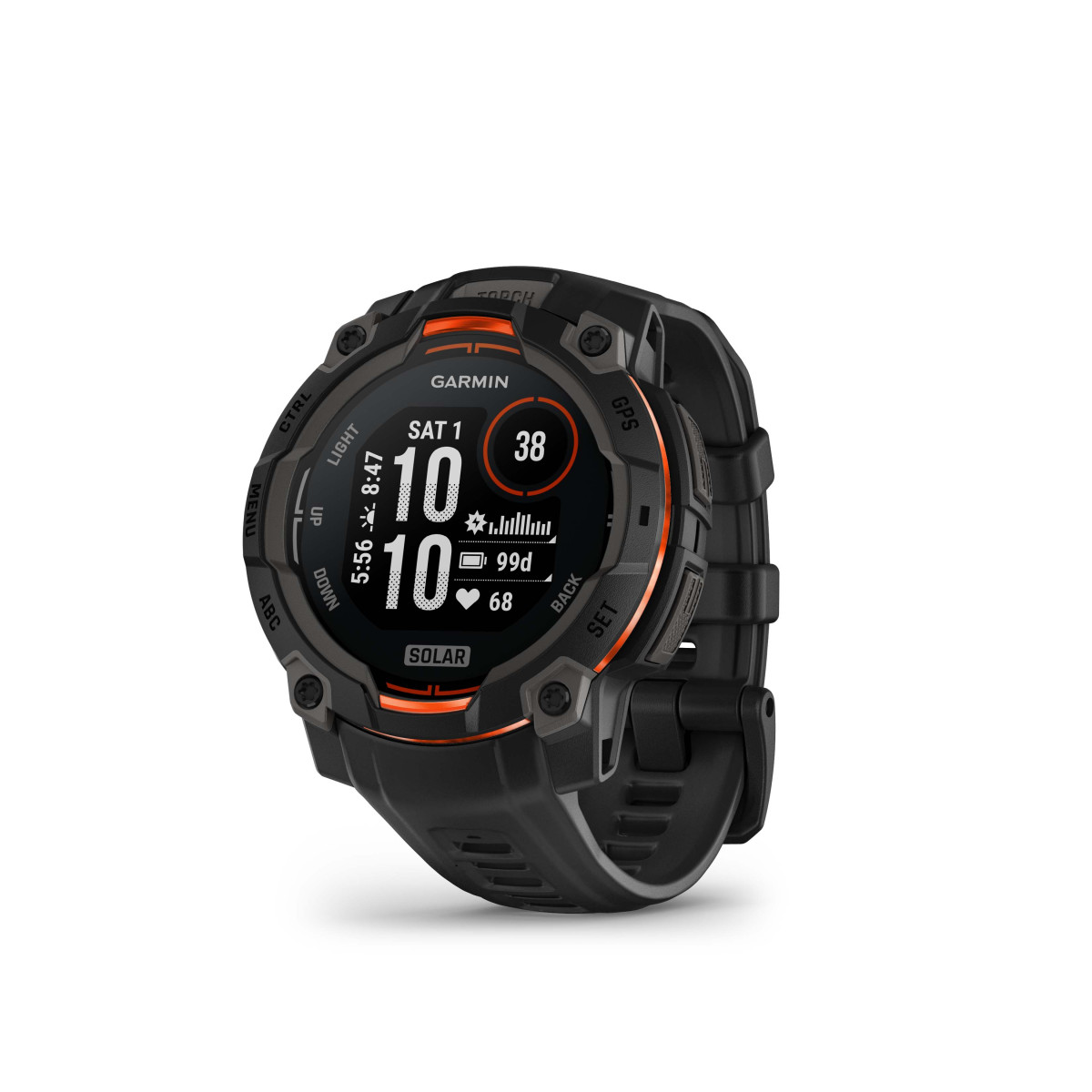 Garmin Instinct® 3 Solar išmanusis lakrodis | 45 mm | Black
