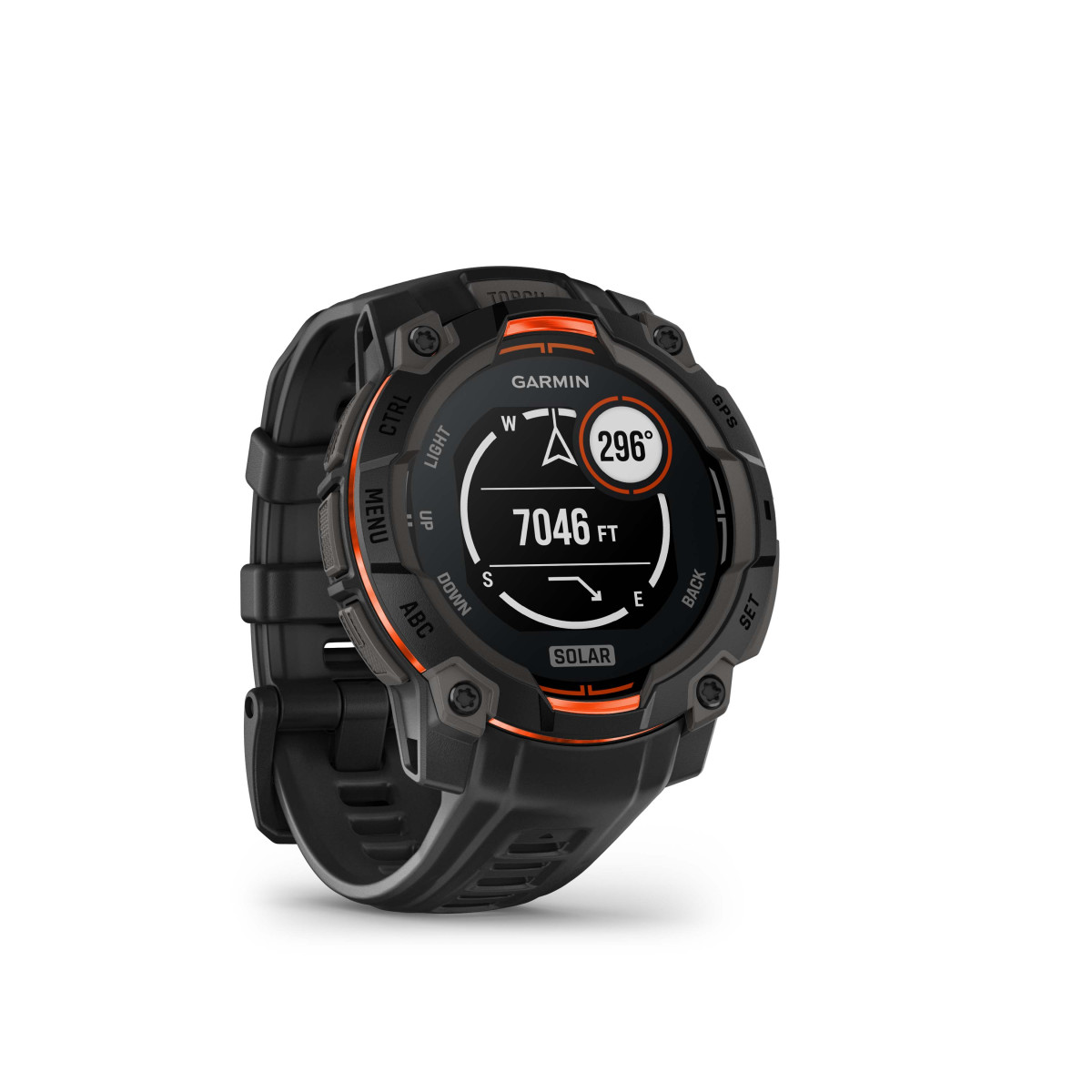 Garmin Instinct® 3 Solar išmanusis lakrodis | 45 mm | Black