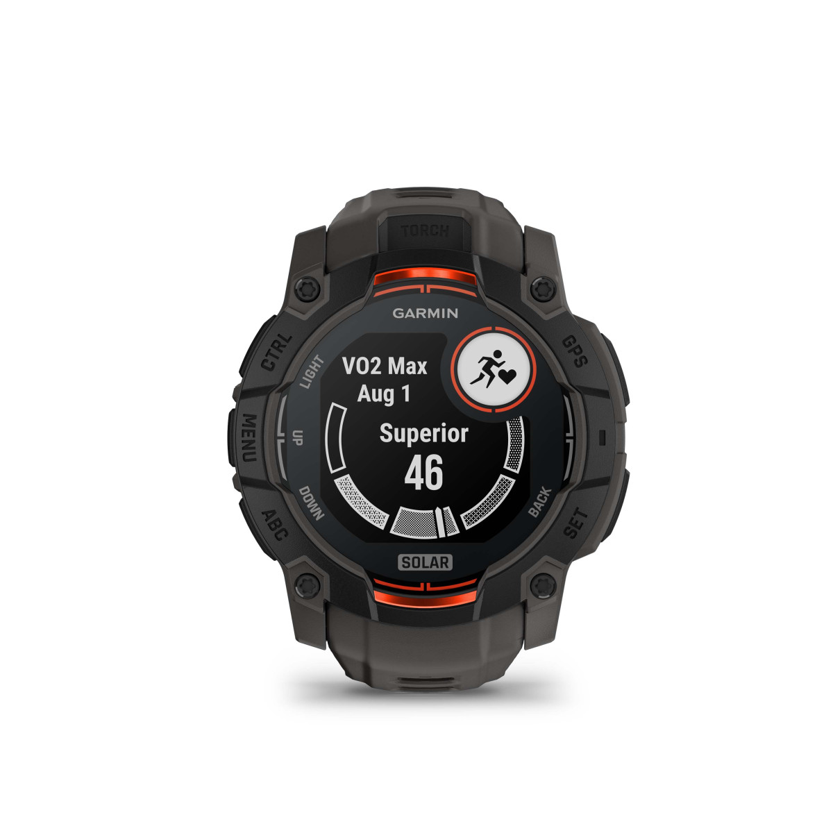 Garmin Instinct® 3 Solar išmanusis lakrodis | 50 mm | Black - Charcoal