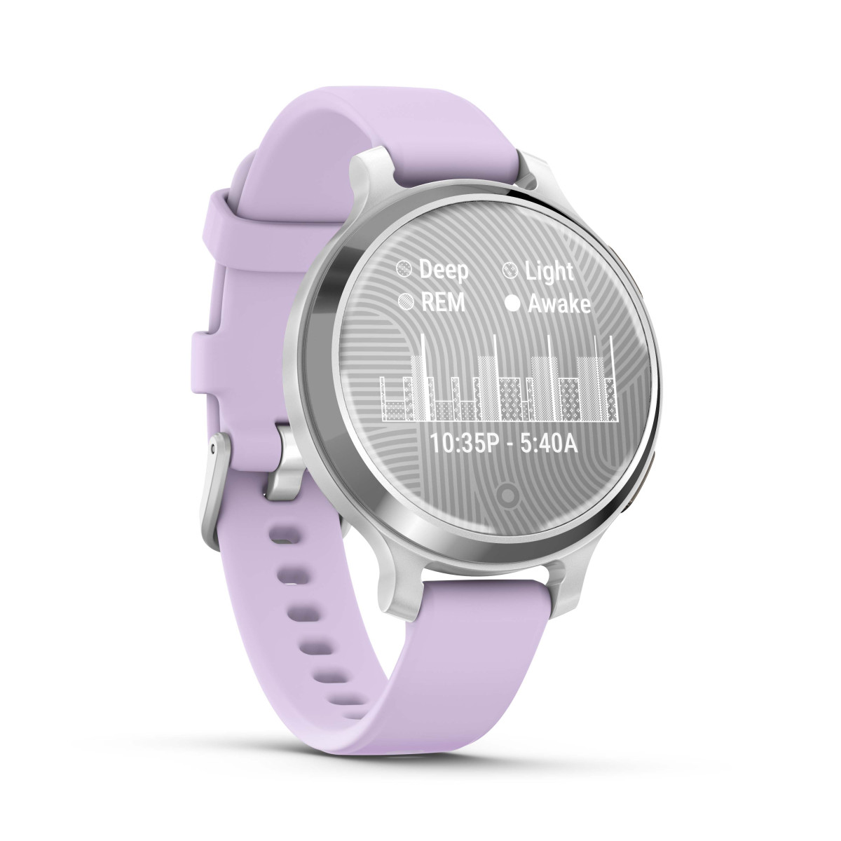 Garmin Lily® 2 Active išmanusis laikrodis | Silver - Purple Jasmine